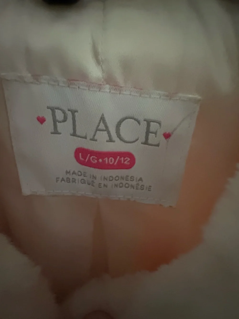 The Children's Place Cream Faux-Fur Hooded Puffer Coat